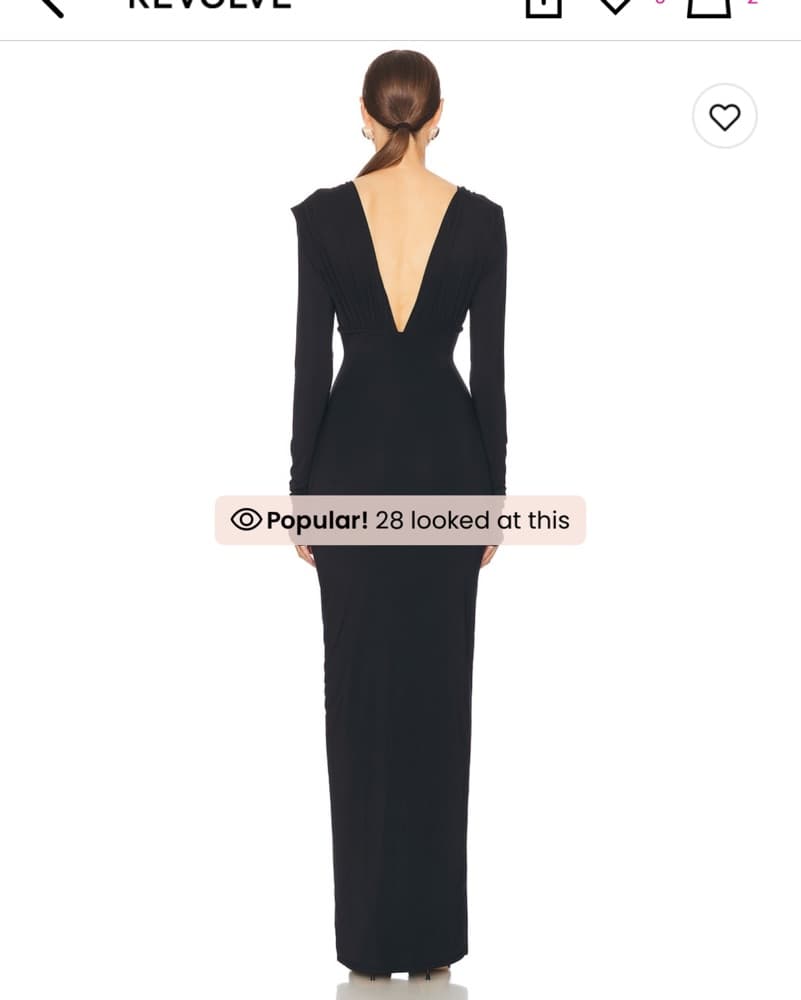 Helsa Jersey Deep V Maxi Dress - Image 3