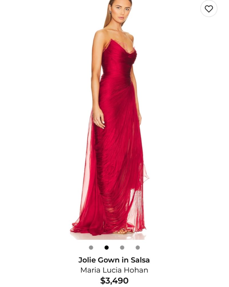 Maria Lucia Hohan Red Lace Dress Viral - Image 5