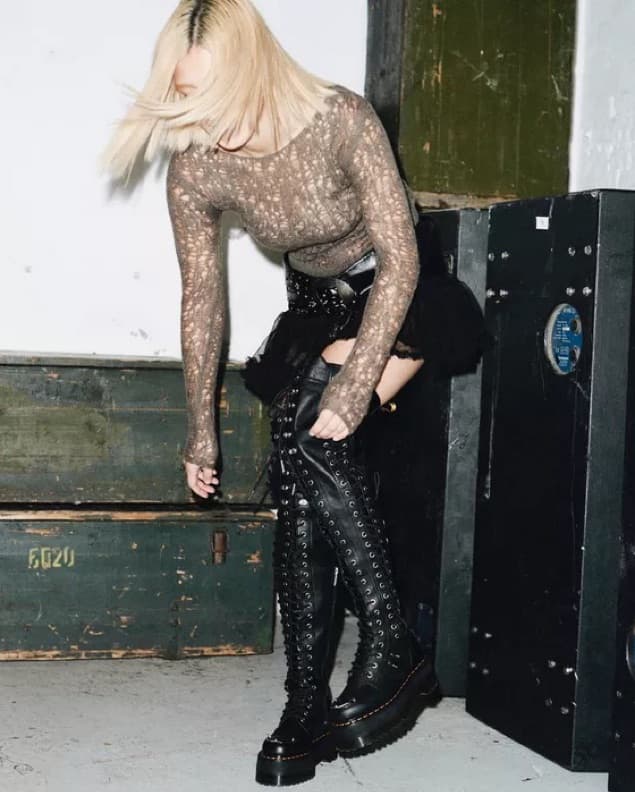 Extreme Leather Knee High Boot Dr Marten - Image 4