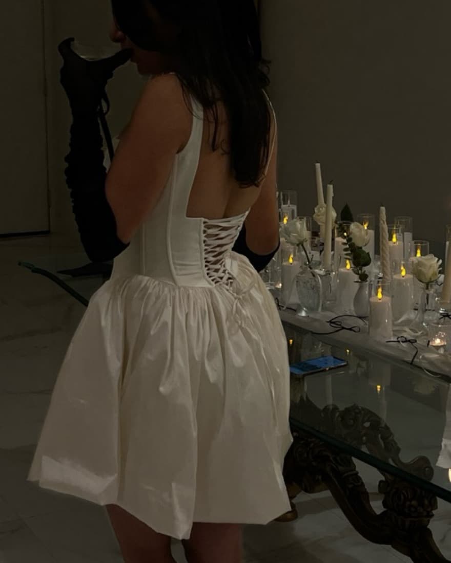 Mini Vintage Corset Dress - Image 2