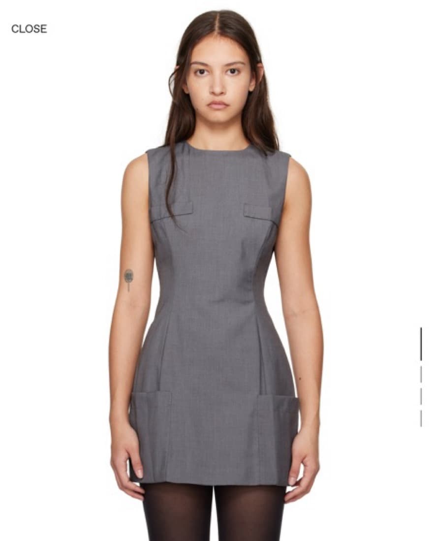 Guizio Grey Mini Dress  - Image 2