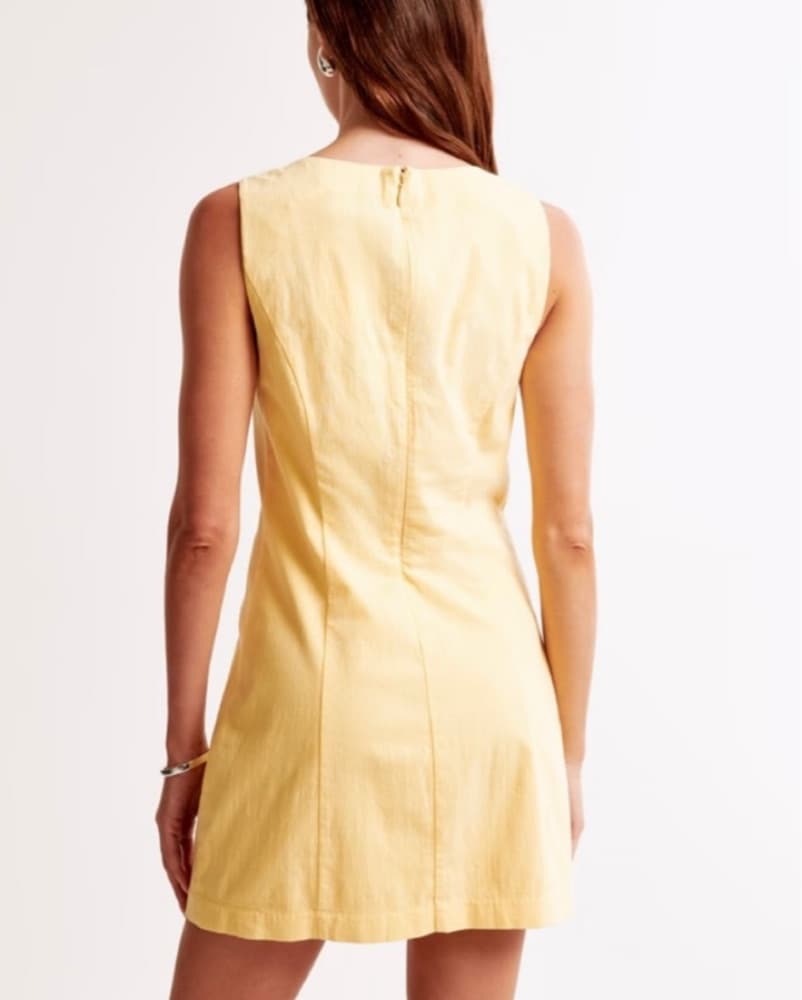 Butter Yellow Mini Dress - Image 2