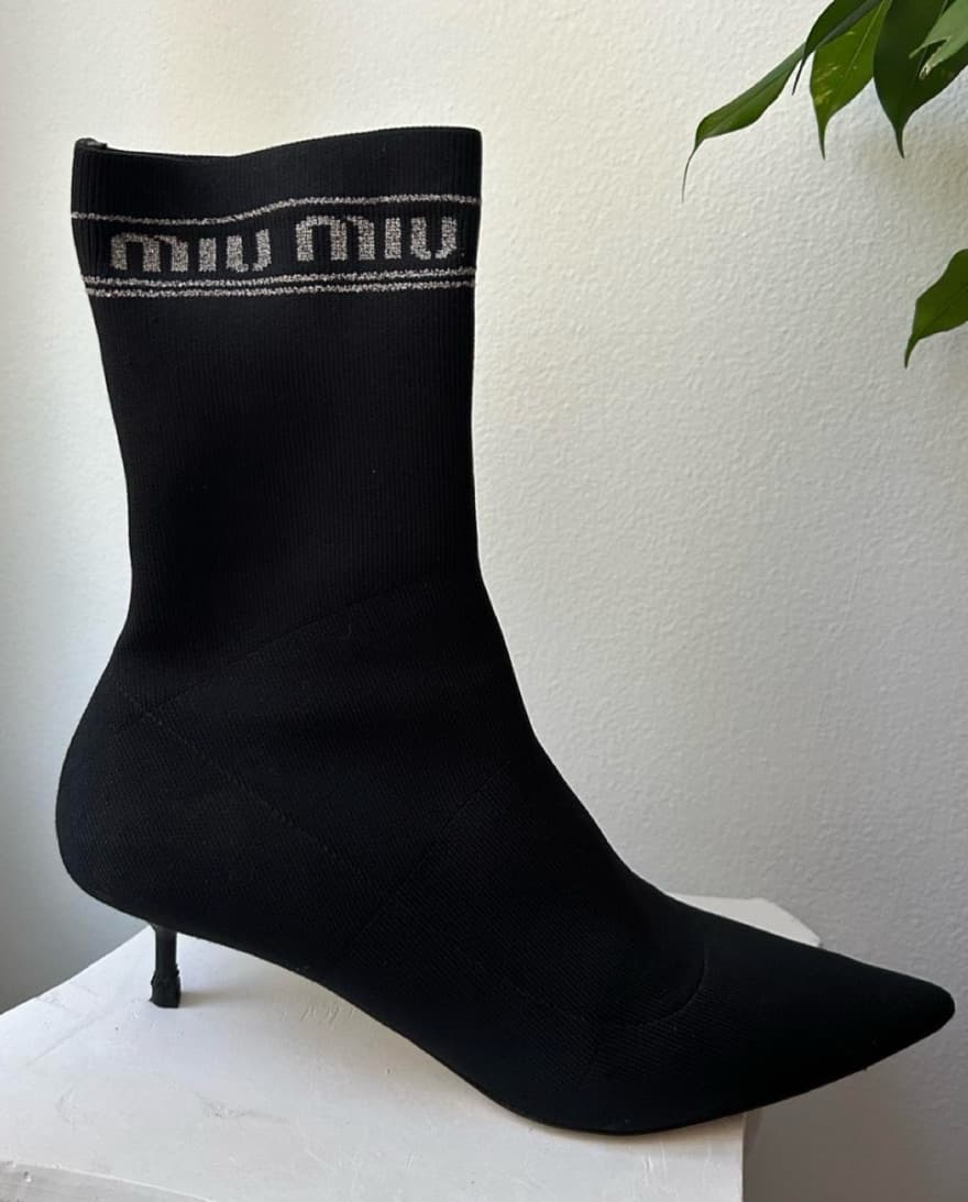 Miu Miu Sock Boot Mini Heels  - Image 2