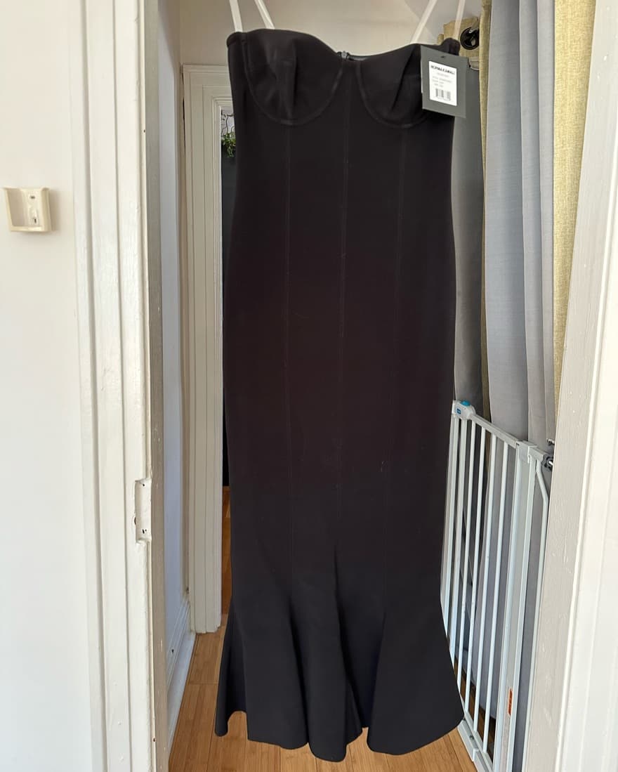 Norma Kamali Corset Dress to Midcalf - Image 3