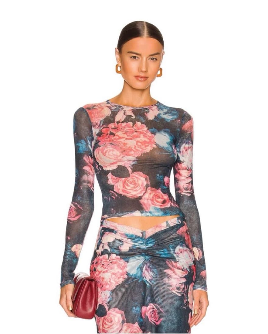 Miaou Rose Sheer Top - Image 1