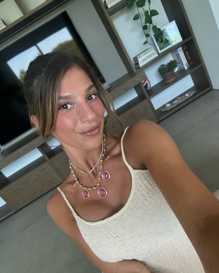 Pink Stone Necklace - Image 1