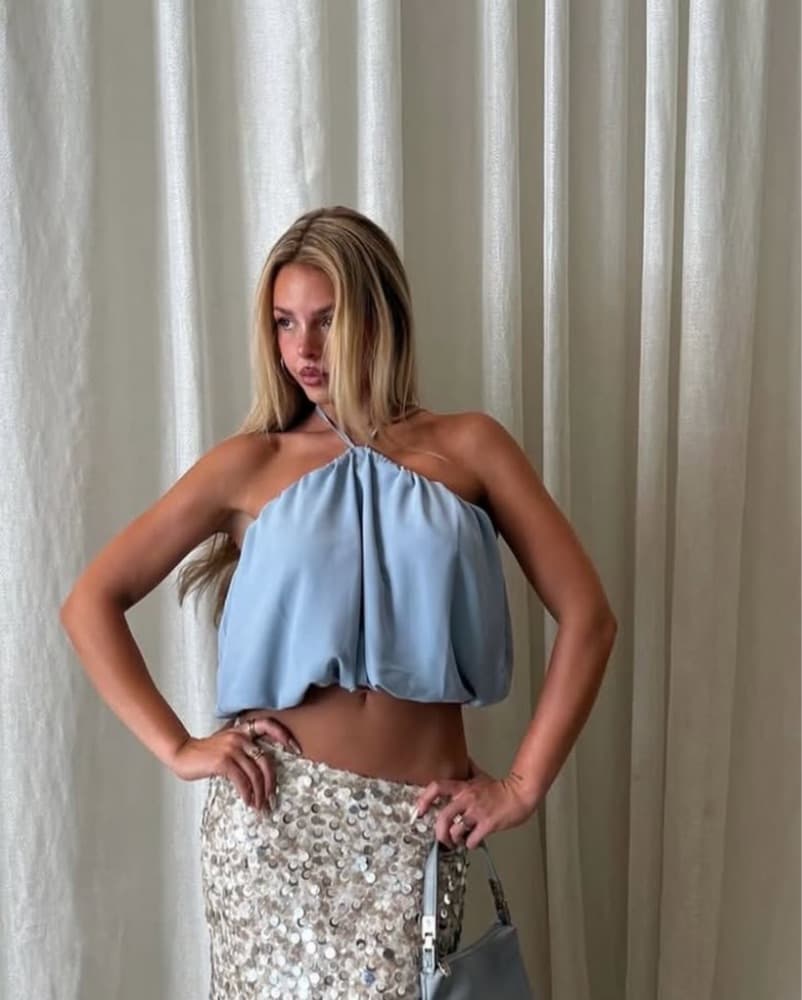 Amelie Teje Blue Top - Image 1