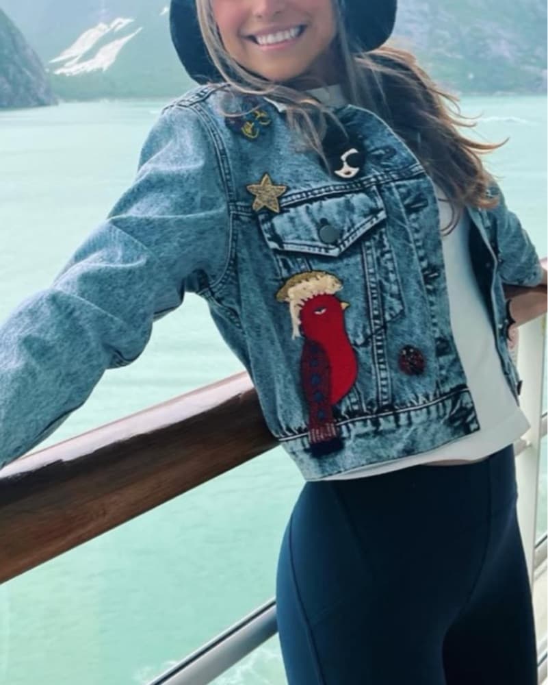 Alice + Olivia Chloe Denim Jacket - Image 3