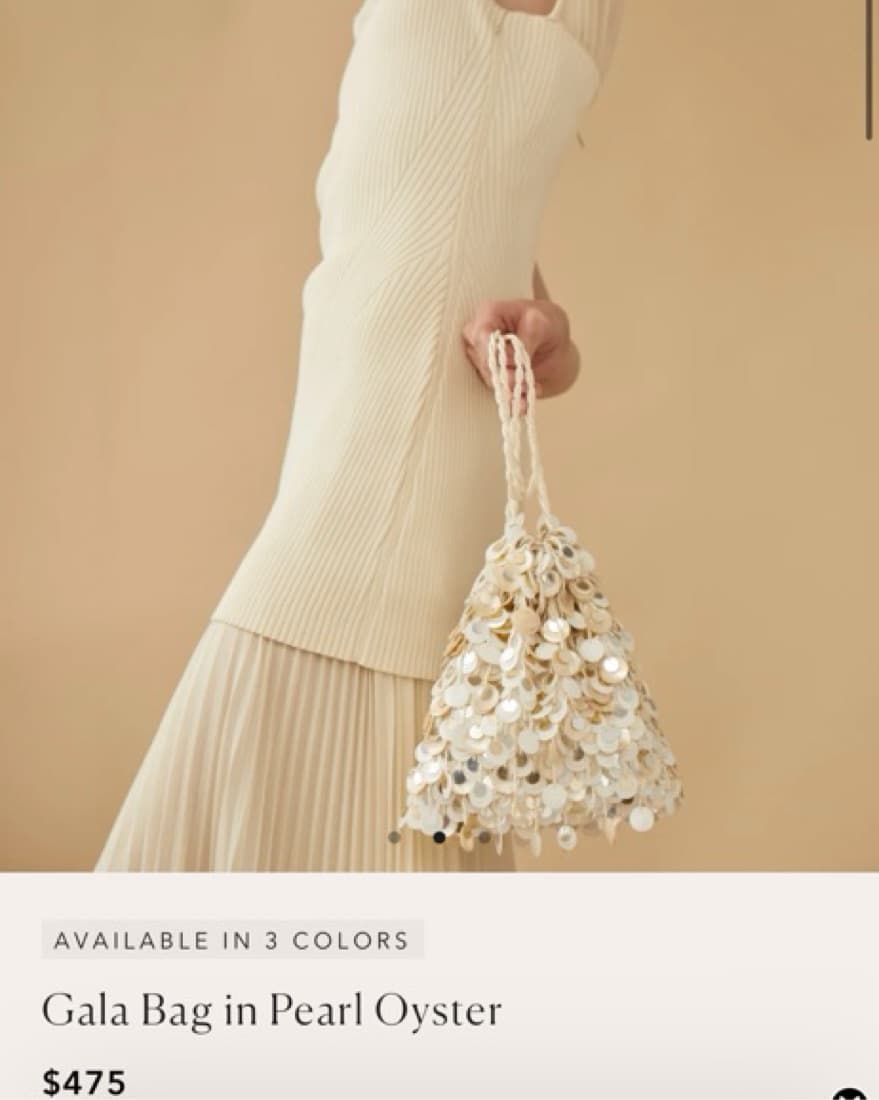Lizzie Fortunato Gala Bag Pearl Oyster - Image 3