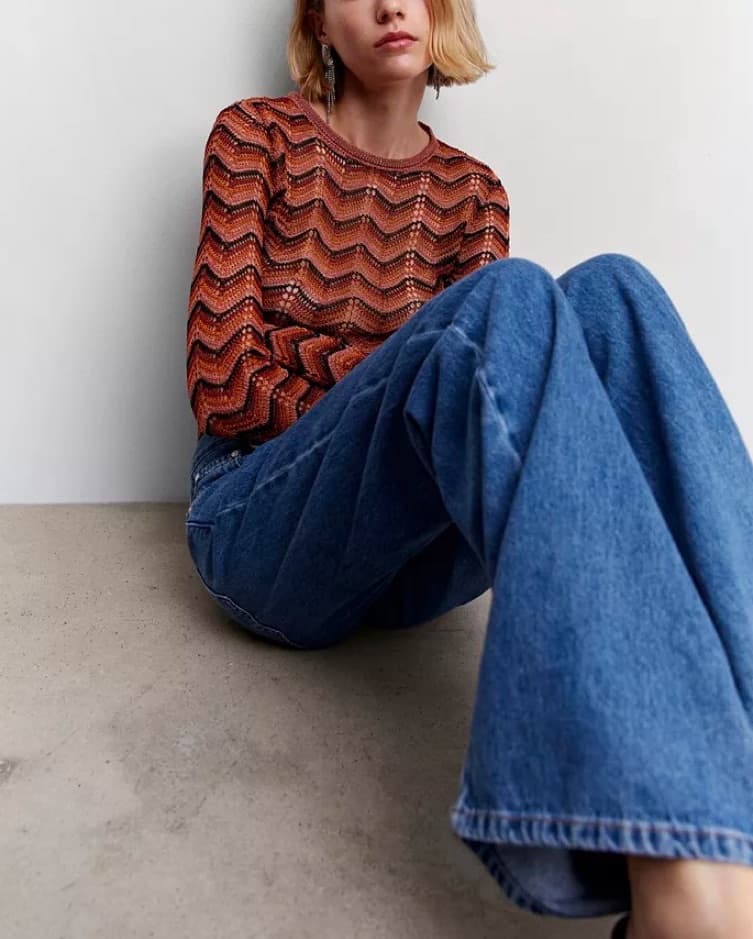 Openwork Lurex Sweater - Image 3