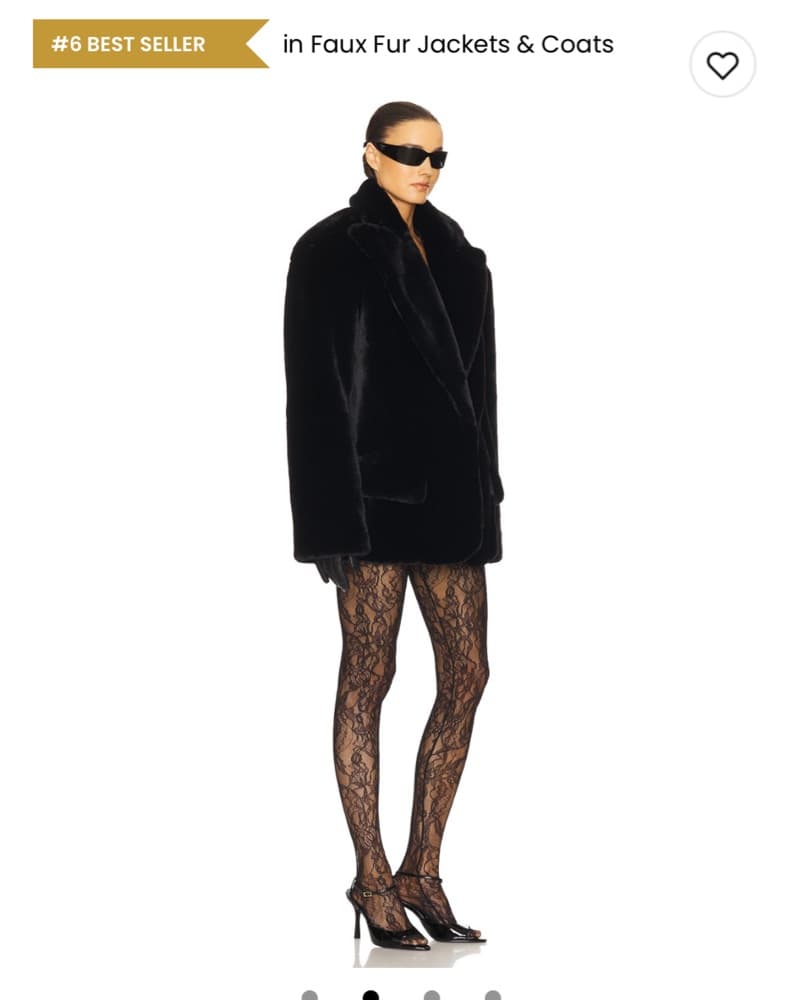 Helsa Faux Fur Coat - Image 2