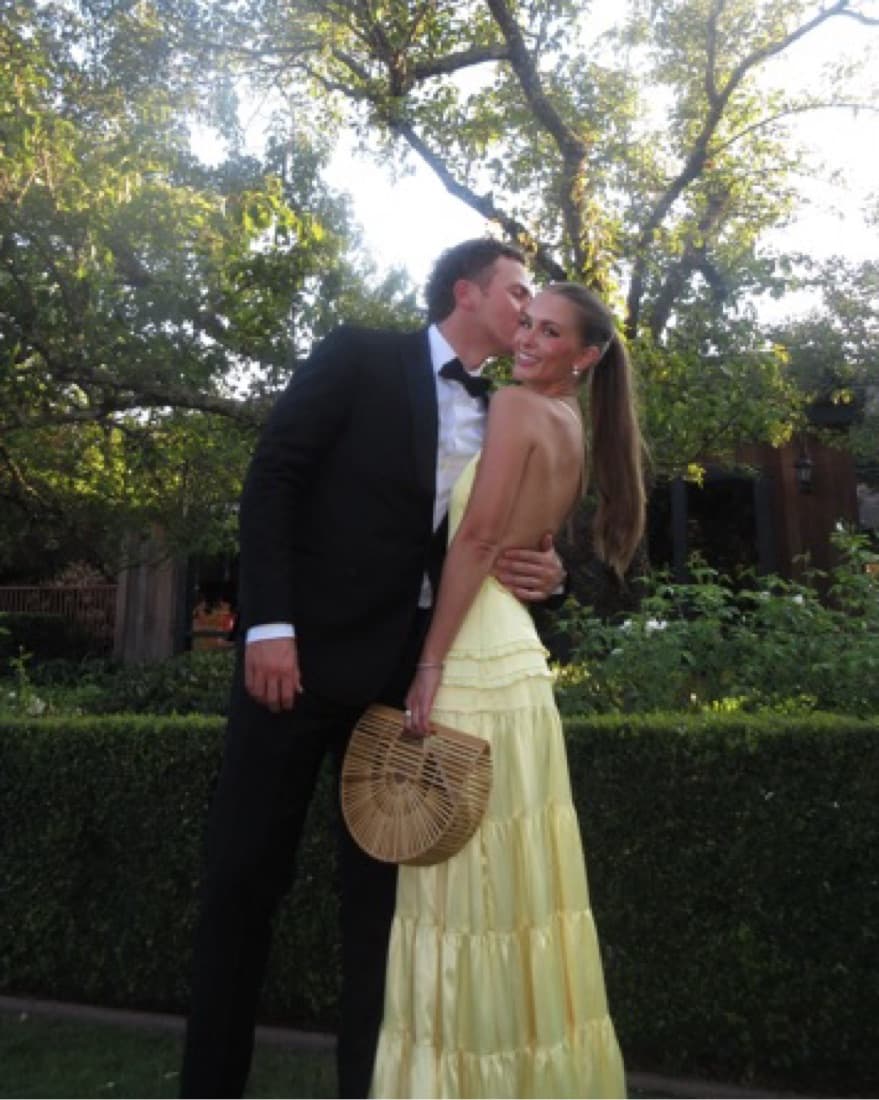 Athena Yellow Silk Low Back Maxi Dress - Image 5
