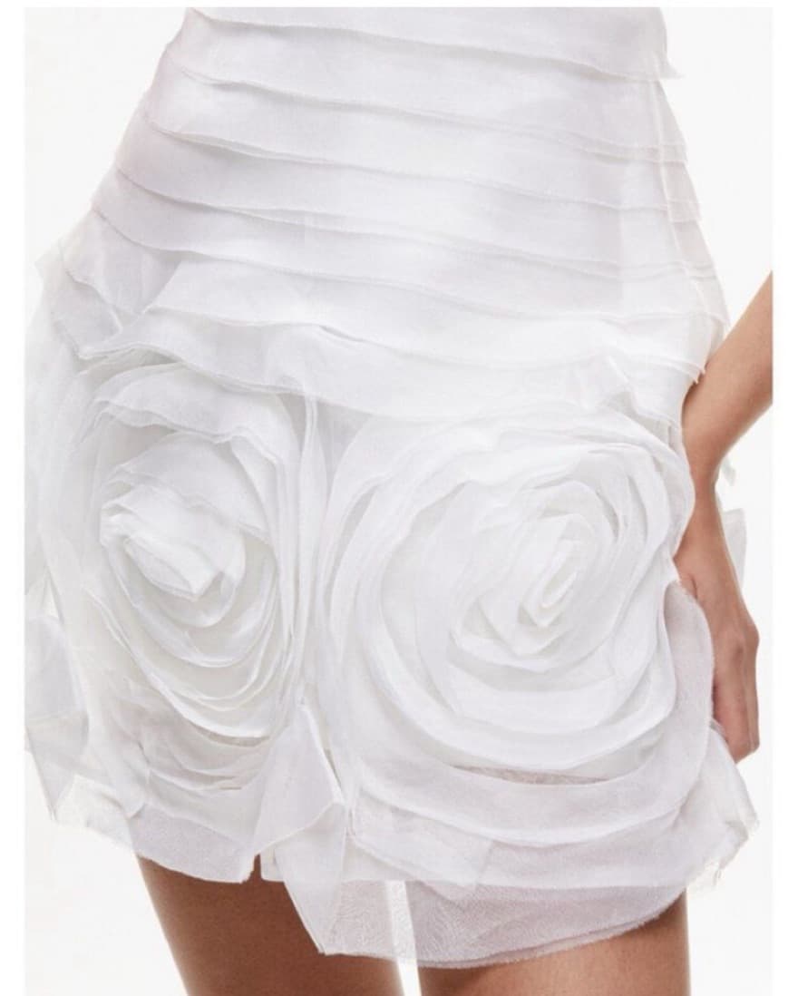 Alice + Olivia  Kemberly Rosette Silk Mi - Image 2