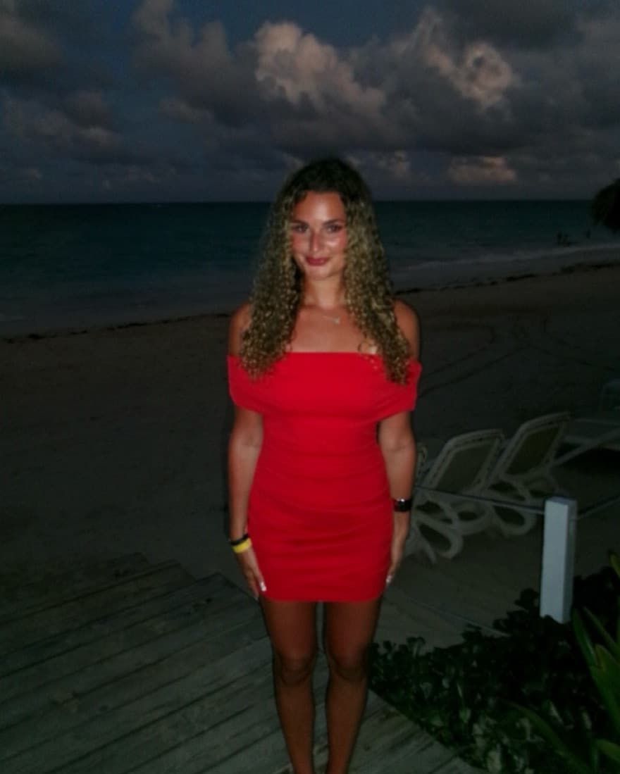 Sultry Red Off-the-Shoulder Dress - Image 2