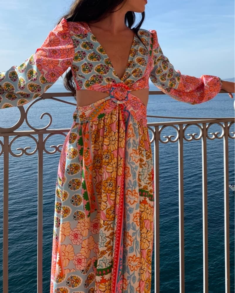 Floral Maxi Dress Bought In italy  - Image 2
