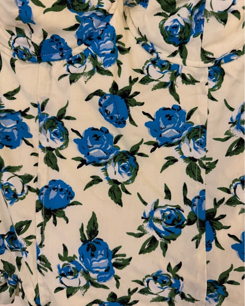 Floral Print Ruffle Corset Top - Image 3