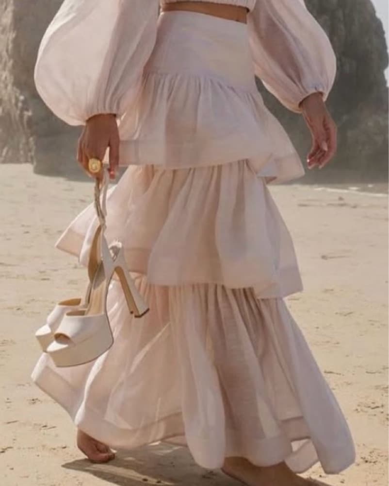 Zimmermann Rhythmic Tiered Skirt - Image 4