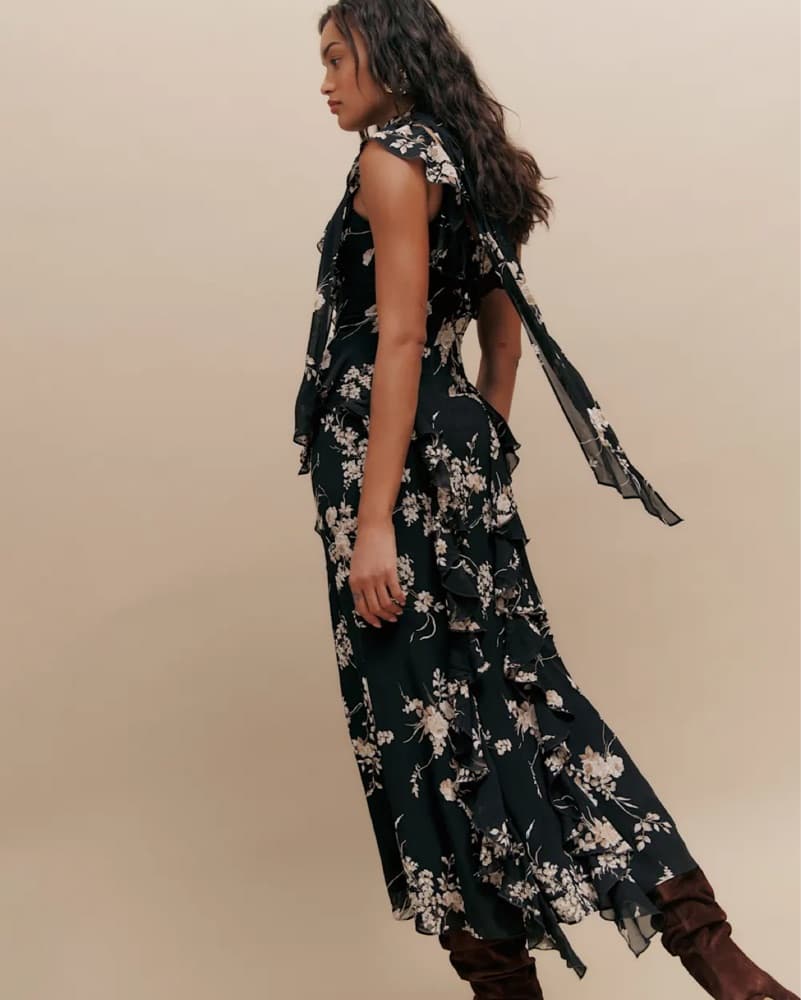 Reformation Silvana Scarf Dress - Image 4