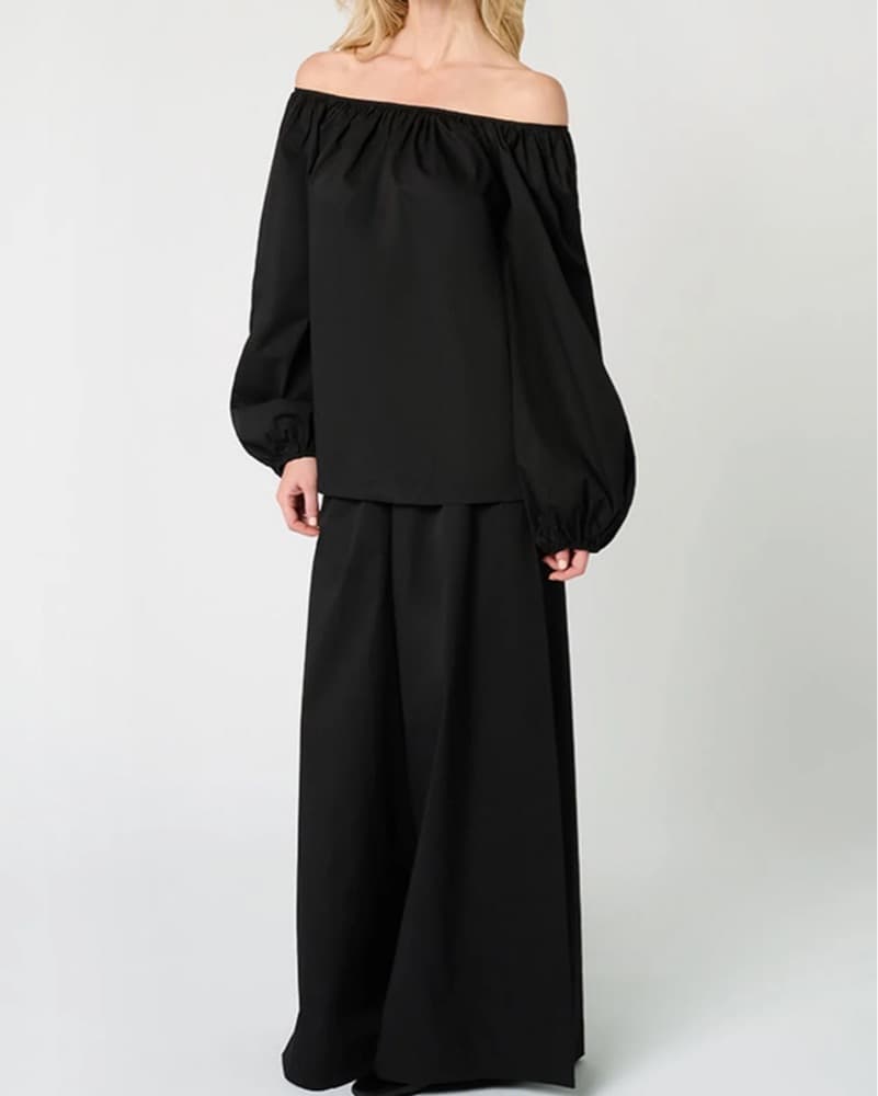 Off The Shoulder Black Set - Image 2