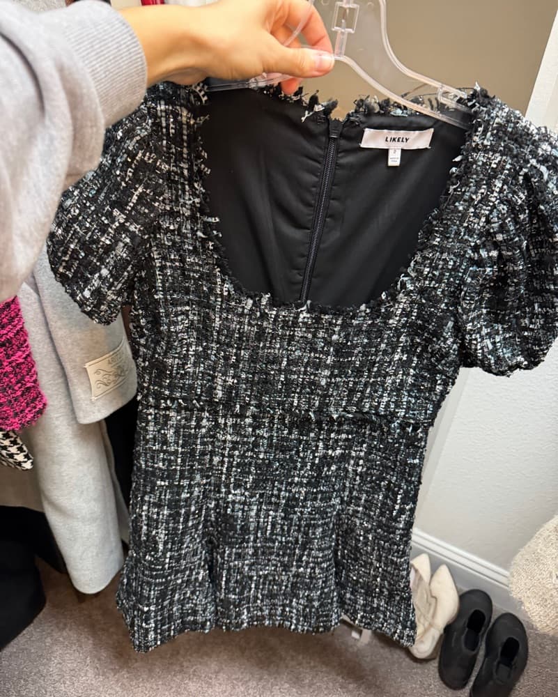 LIKELY TWEED MINI DRESS - Image 2