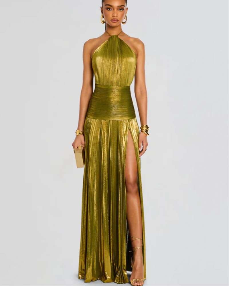 Retrofete Thalia Metallic Dress - Image 3