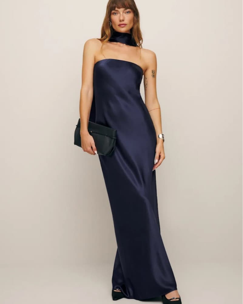 Reformation Oren Silk Dress  - Image 4
