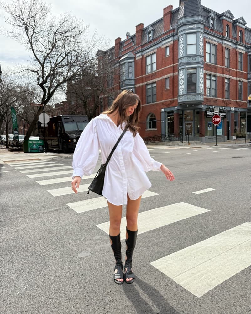 White Hanane Hotait Button Down Dress  - Image 3