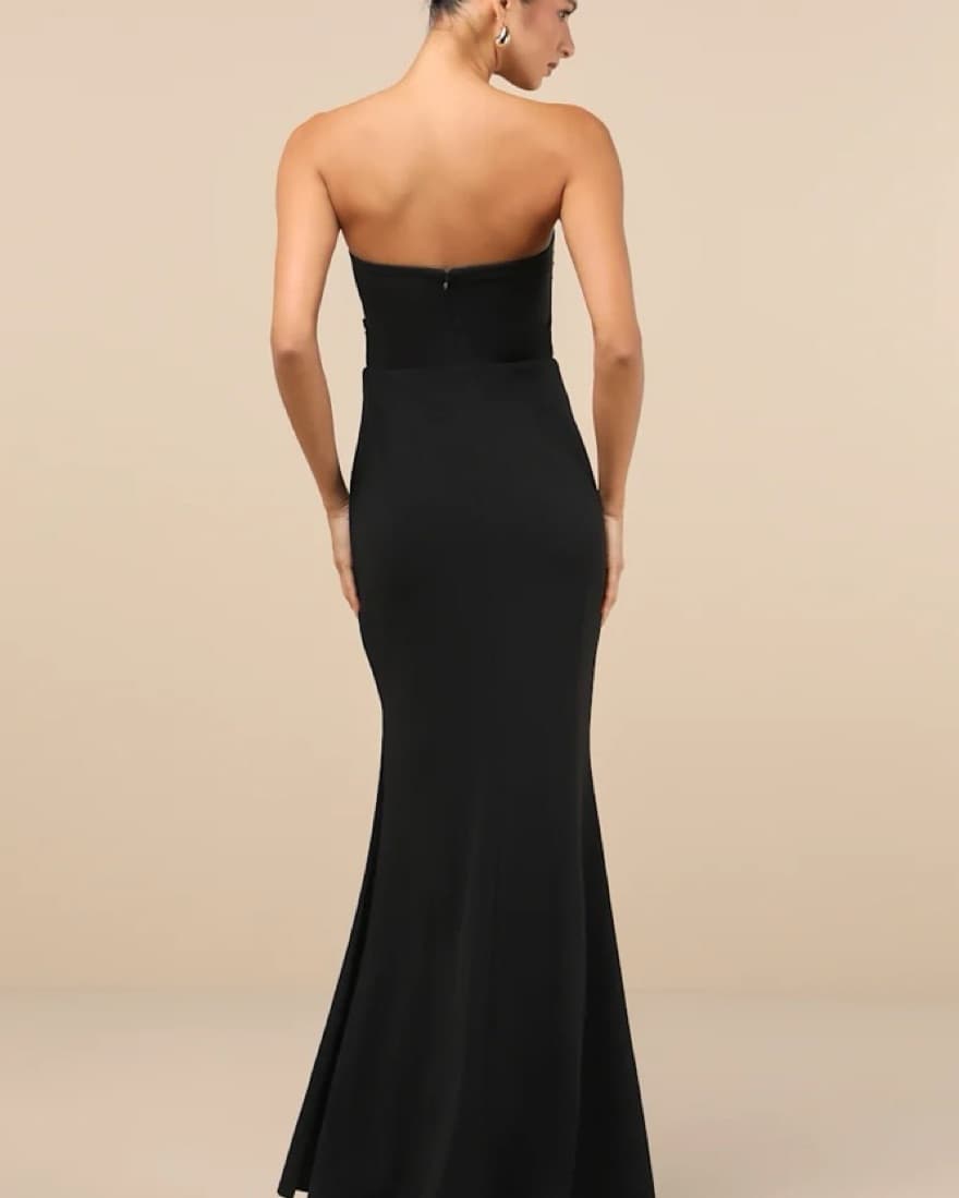 LULU’s Black Cutout Dress - Image 3