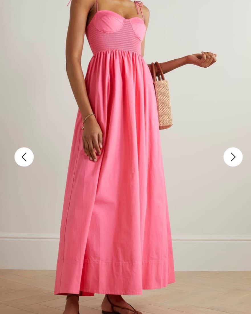 Staud Pink Poplin Maxi - Image 4