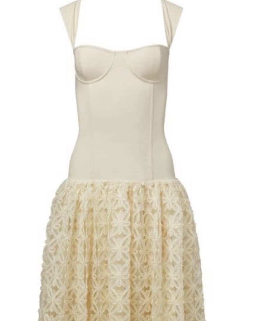 White Lace Corset Dress - Image 2