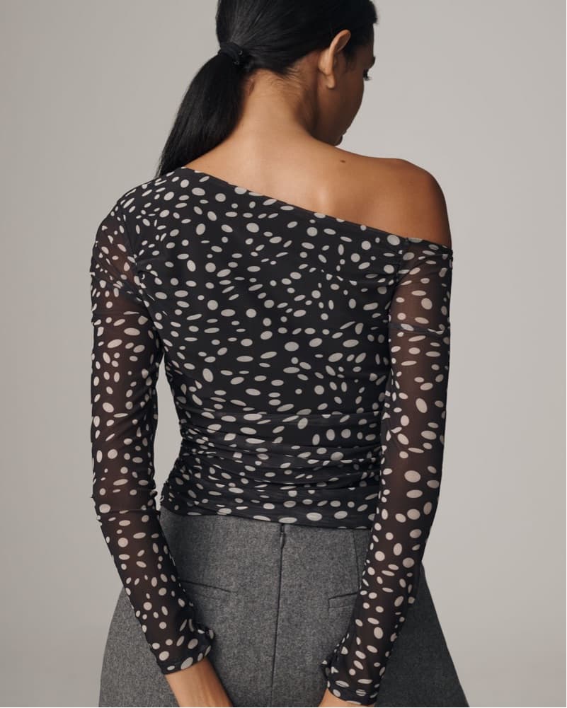 Maeve Asymmetrical Mesh Top - Image 2