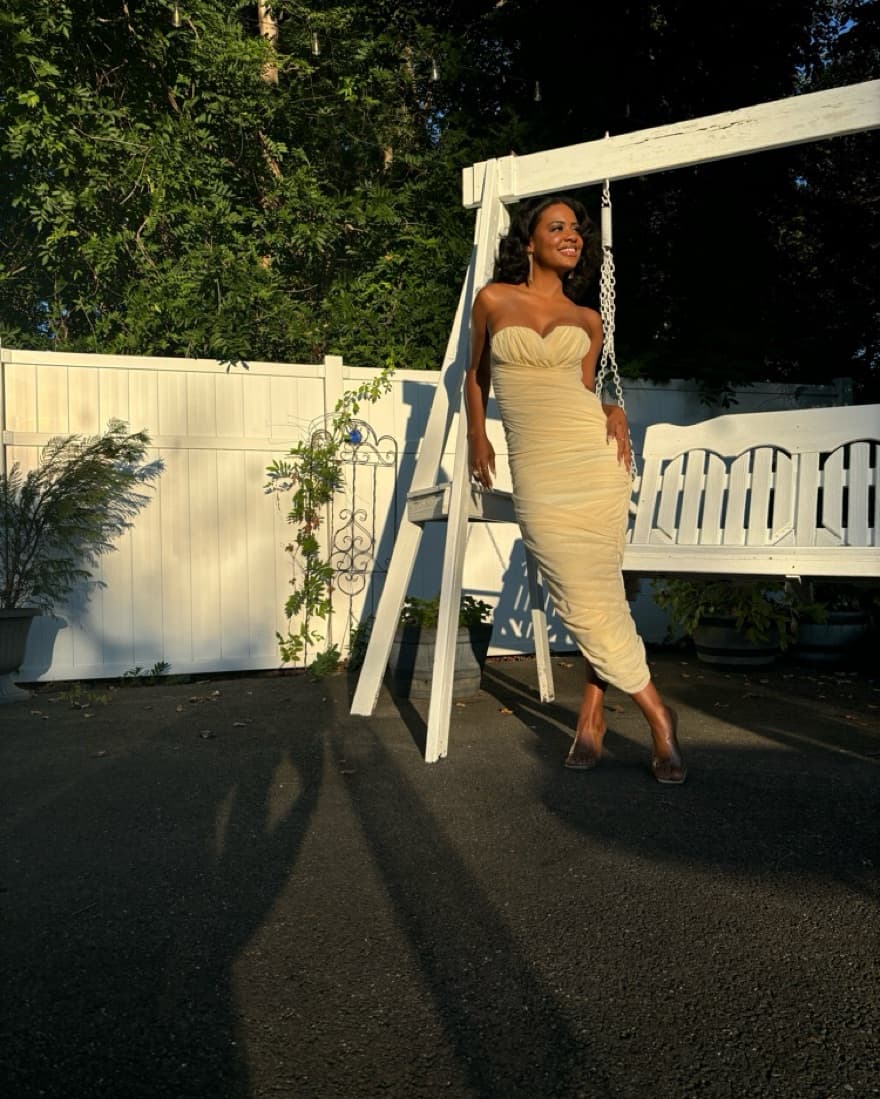 JLuxlabel Cream Dress - Image 4