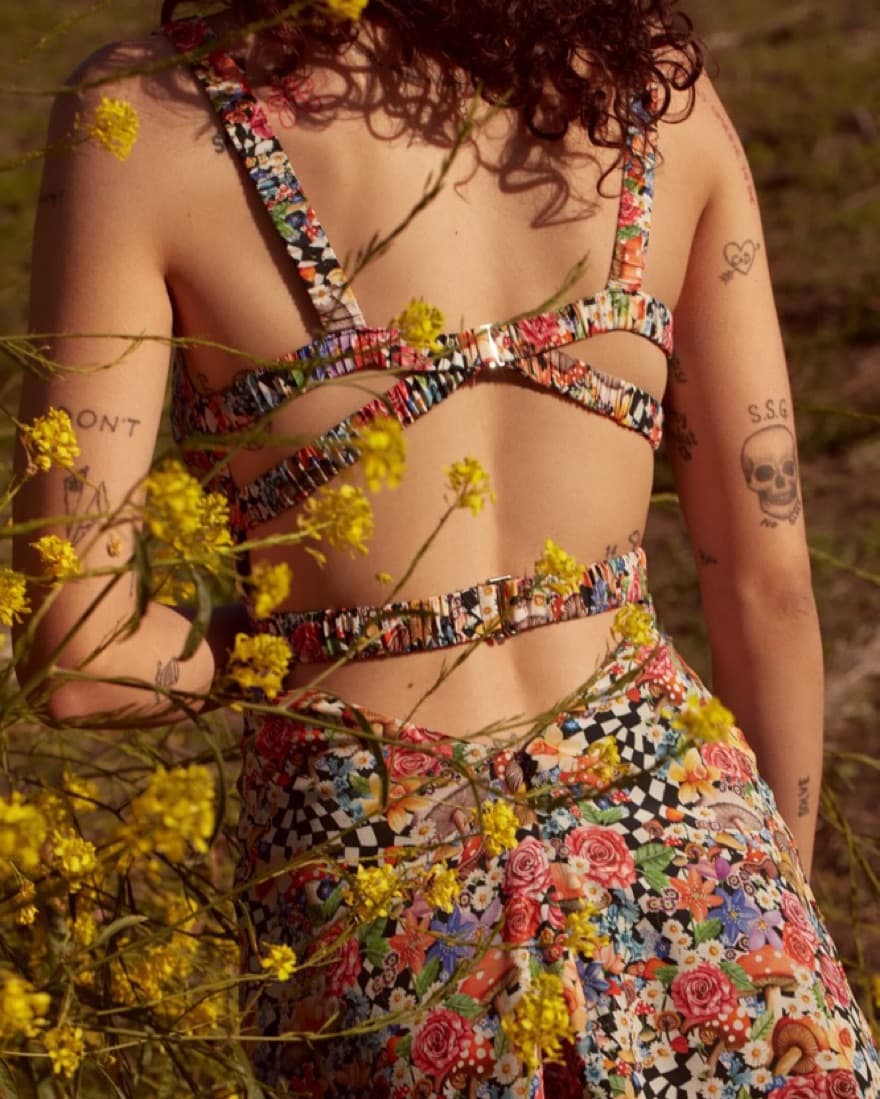 For Love & Lemons June Mini Dress - Image 3
