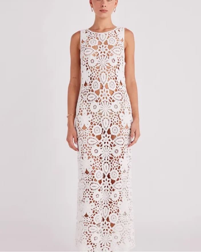 Tala Midi Crochet Dress SNDYS - Image 1