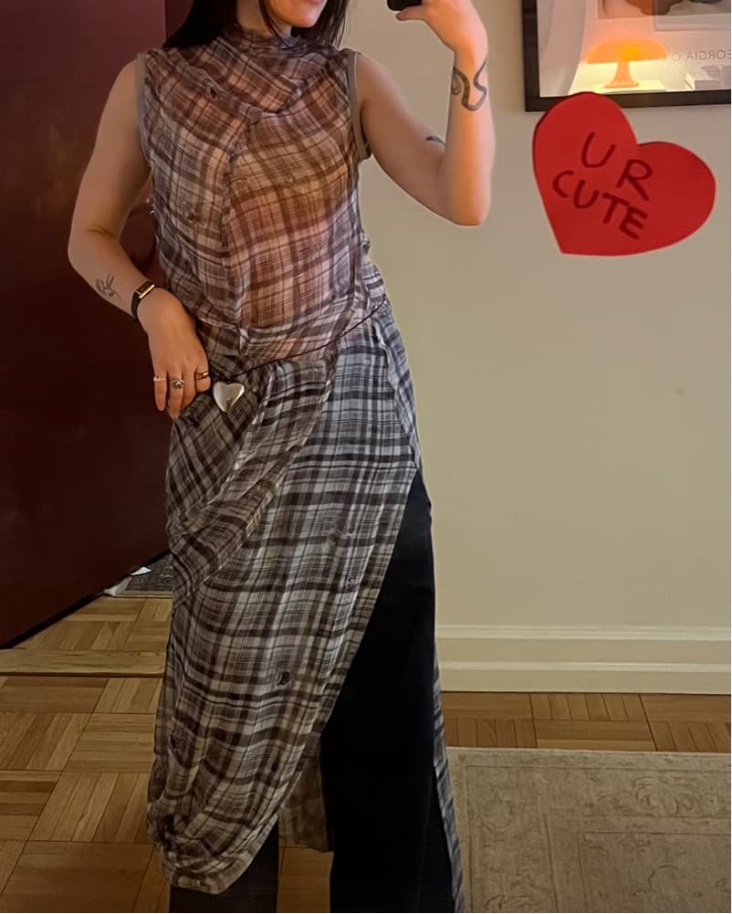 Acne Studios Sheer Silk Midi Dress - Image 3