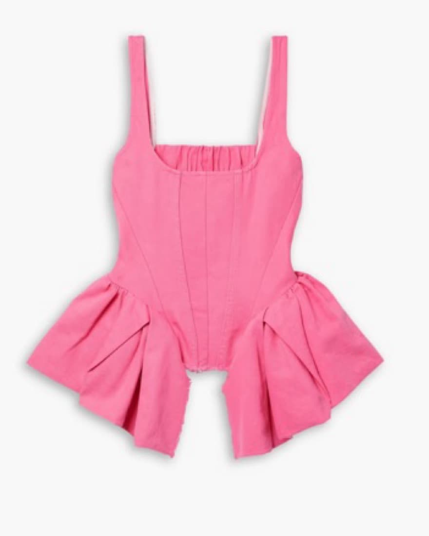 Pink Denim Top (structured but soft)  - Image 2