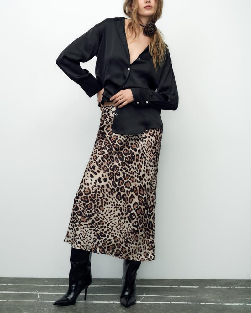Zara Cheetah Skirt - Image 1