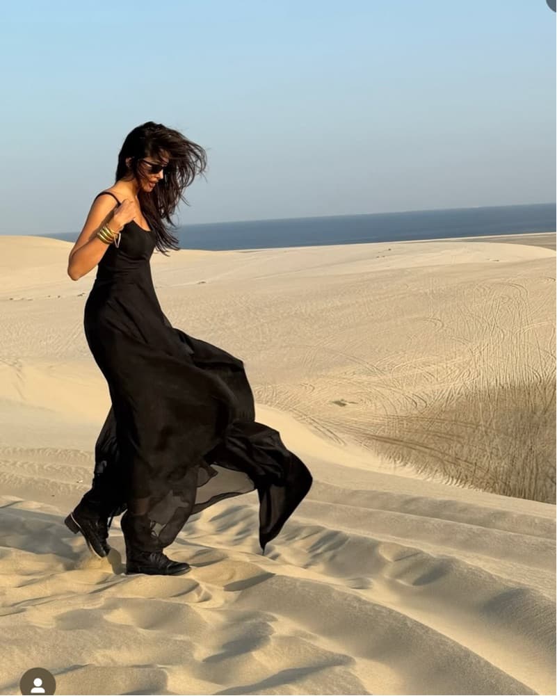 Black Flowy Dress  - Image 6