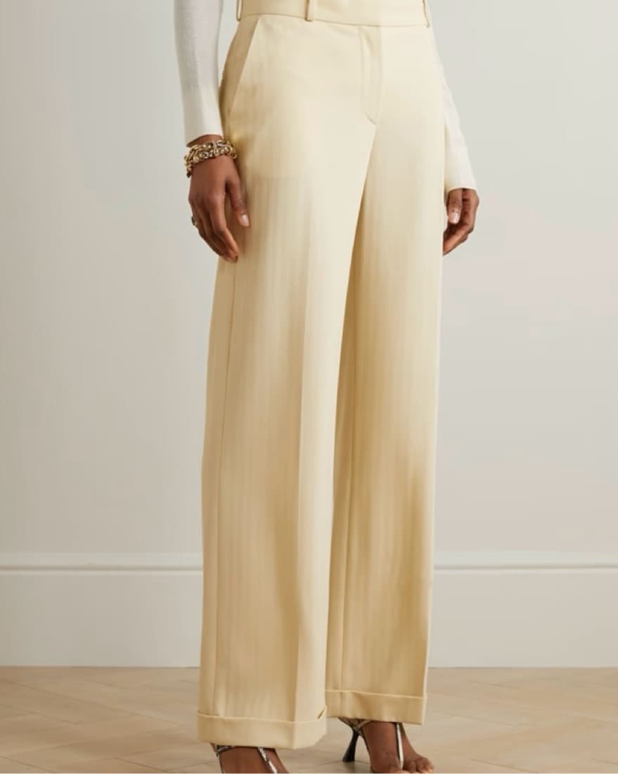 Toteme Herringbone twill straight Pants - Image 1