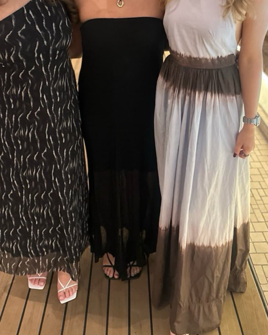 Black Sheer Maxi Dress With Build In Sli - Image 1