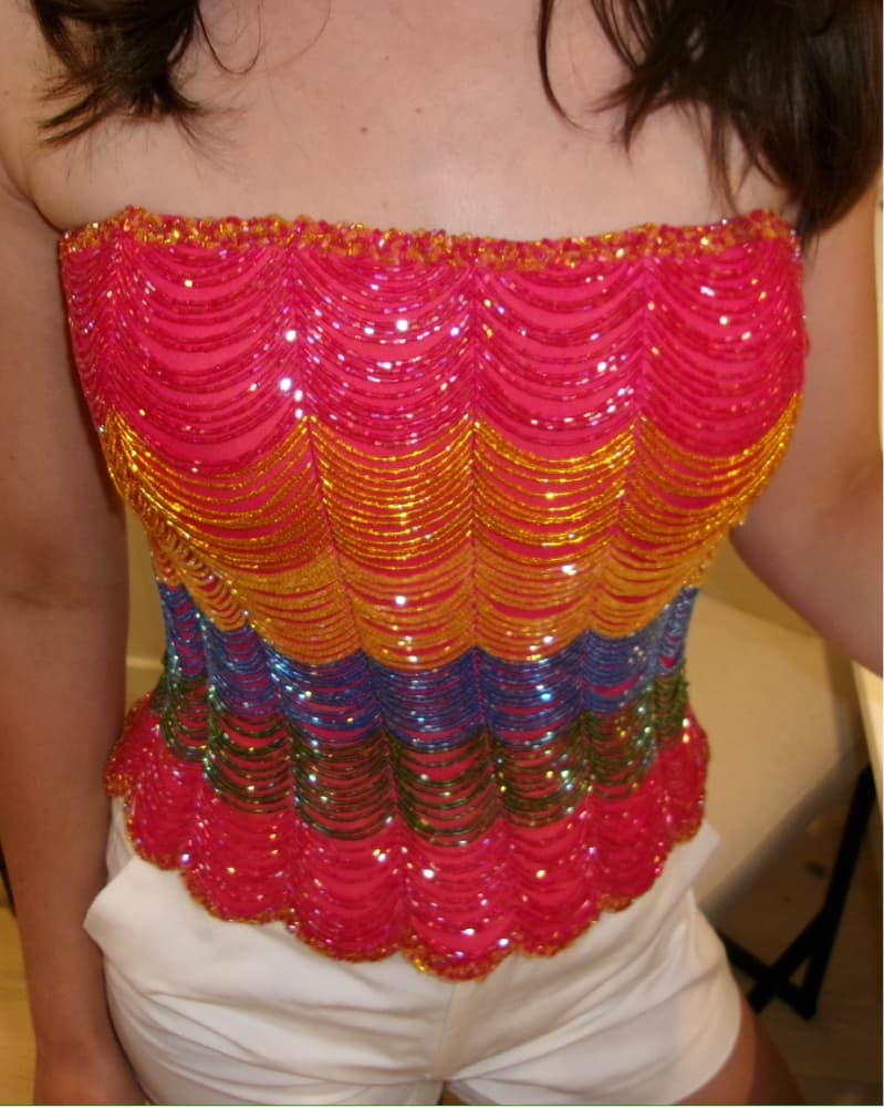 Custom Made Beaded Top - Image 3