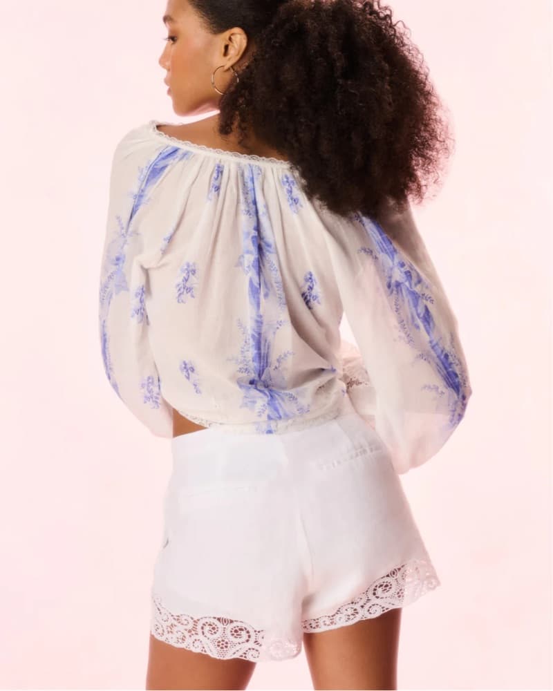Linen Crochet Shorts - Image 2