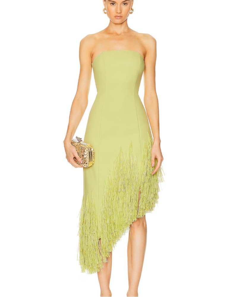 Cult Gaia Libby Gown in Lemon Sorbet - Image 1