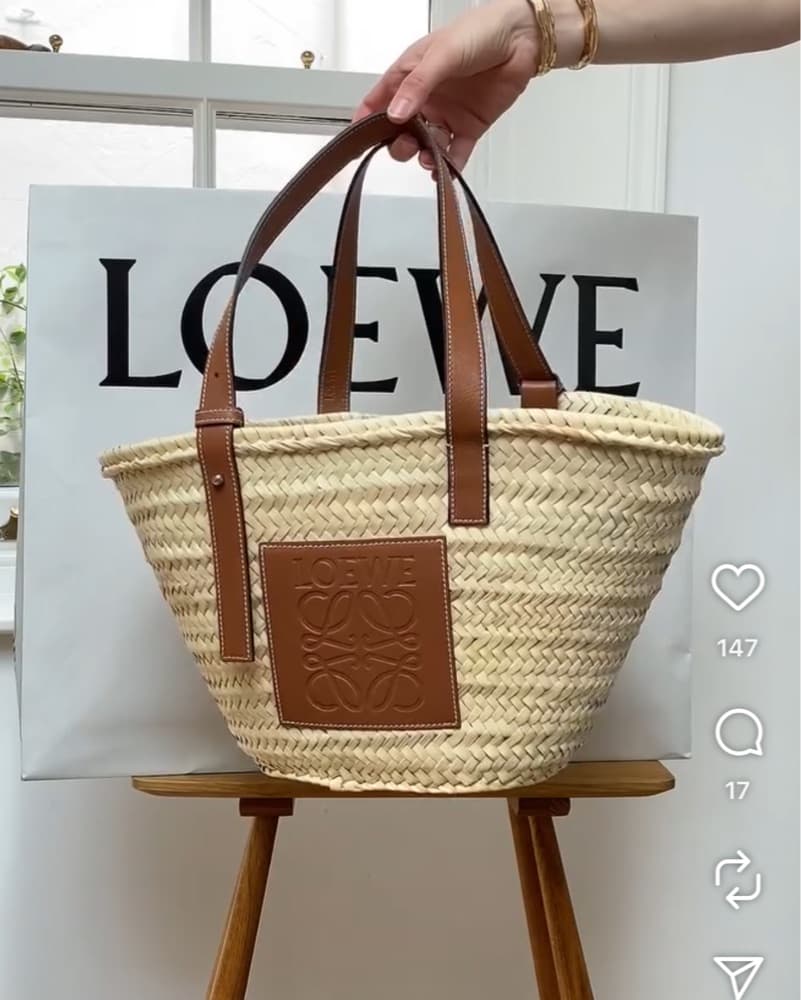Signature LOEWE Raffia Basket Tote Bag - Image 3