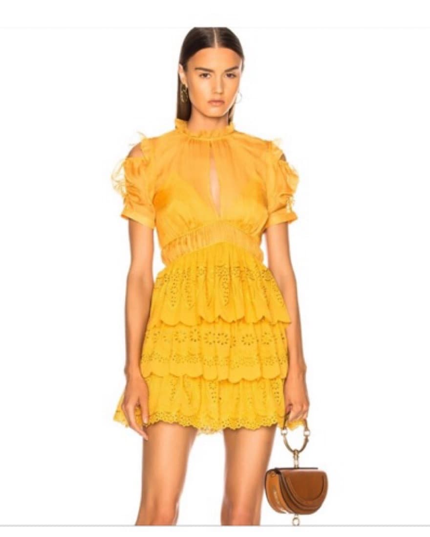 Self Portrait Embroidered Tiered Dress - Image 1