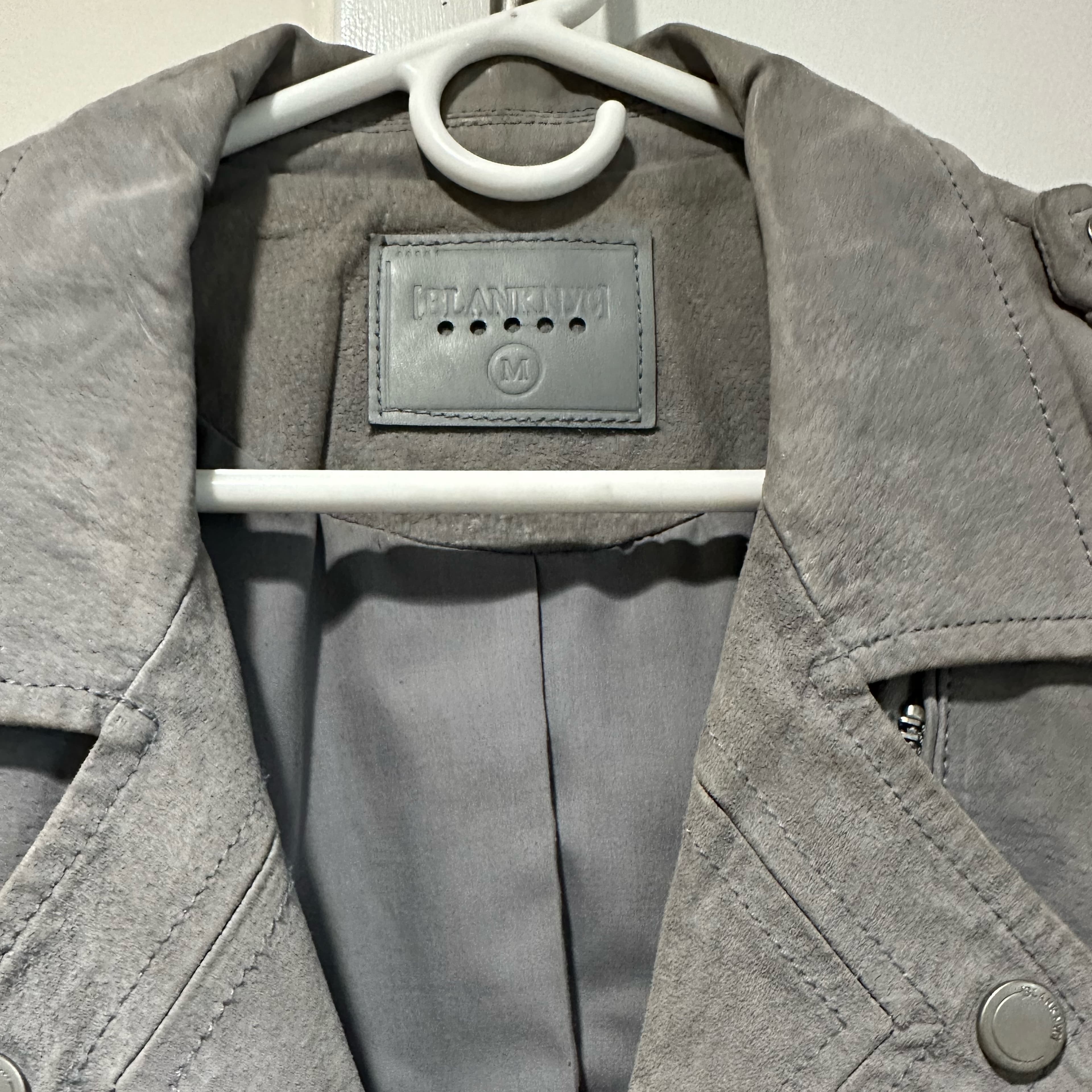 Blank NYC Grey Suede Moto Jacket - Image 5