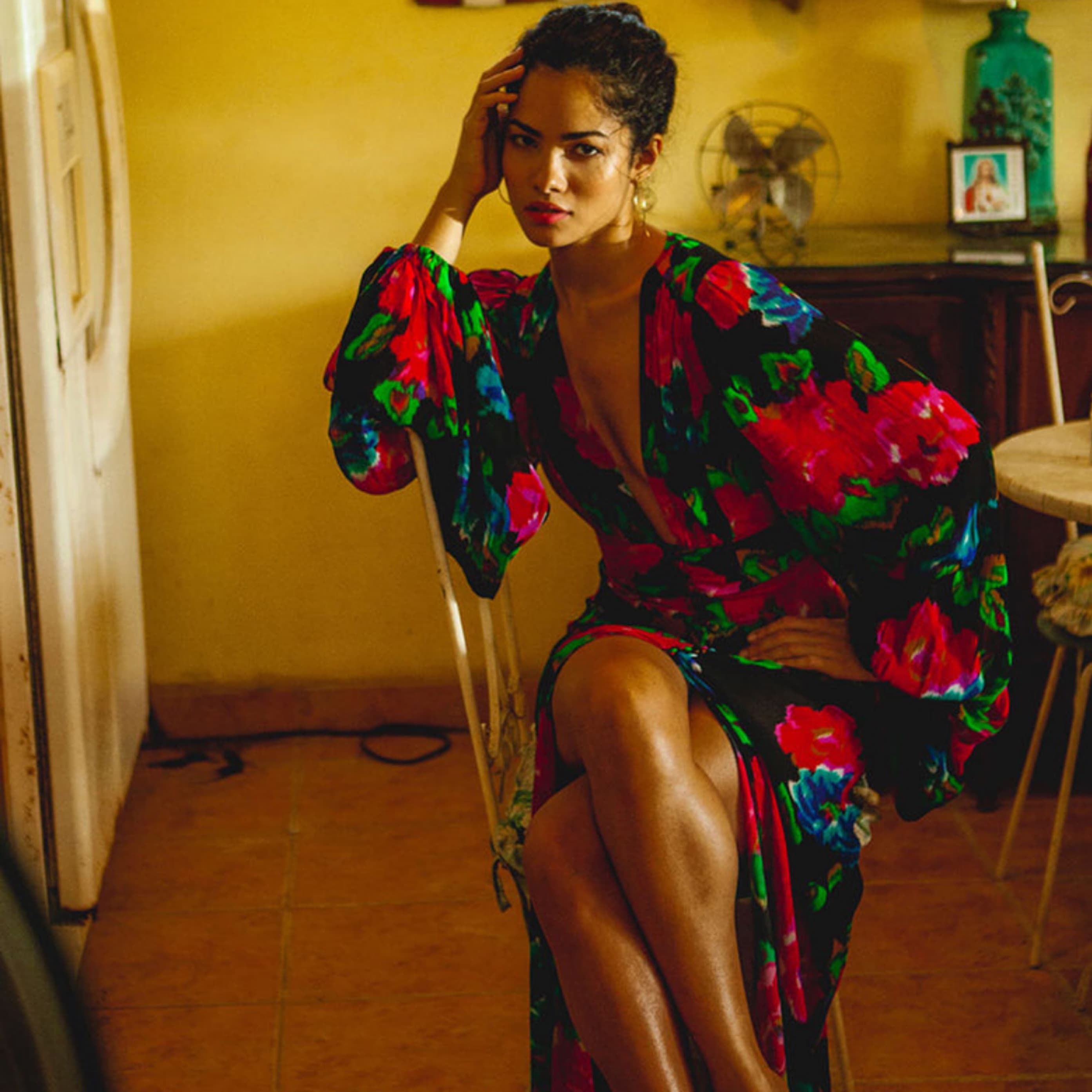 RAT AND BOA Black Floral Ferreira Dress - Image 3