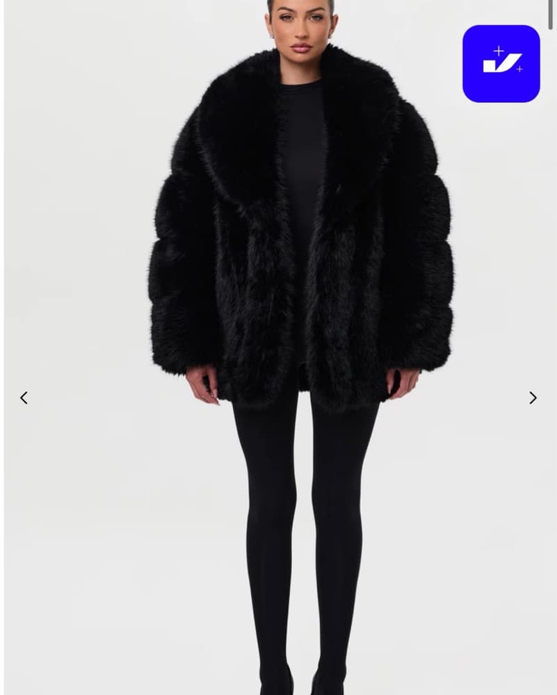 Faux Mink Pelted Coat - Image 3