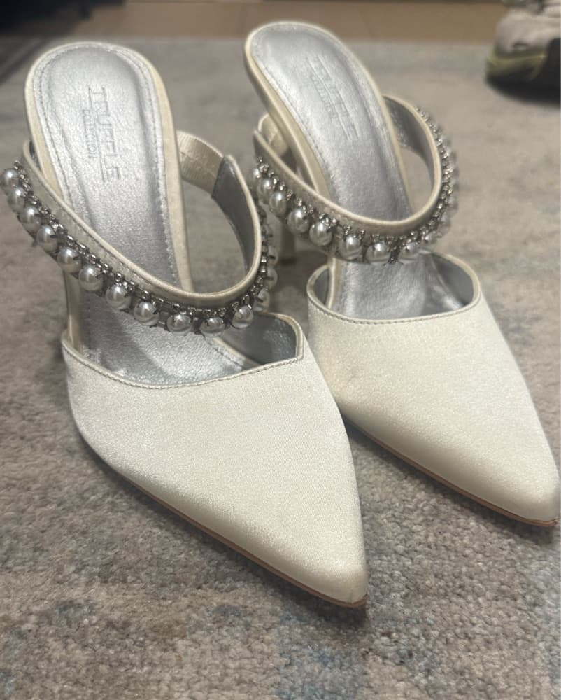 Bridal / Graduation White Heel  - Image 1