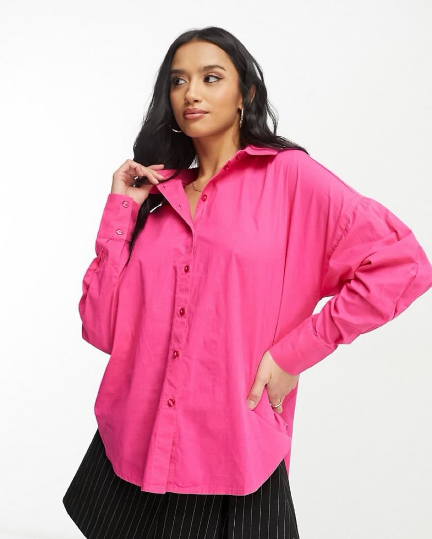 ASOS DESIGN oversized shirt with pocket  - Image 1